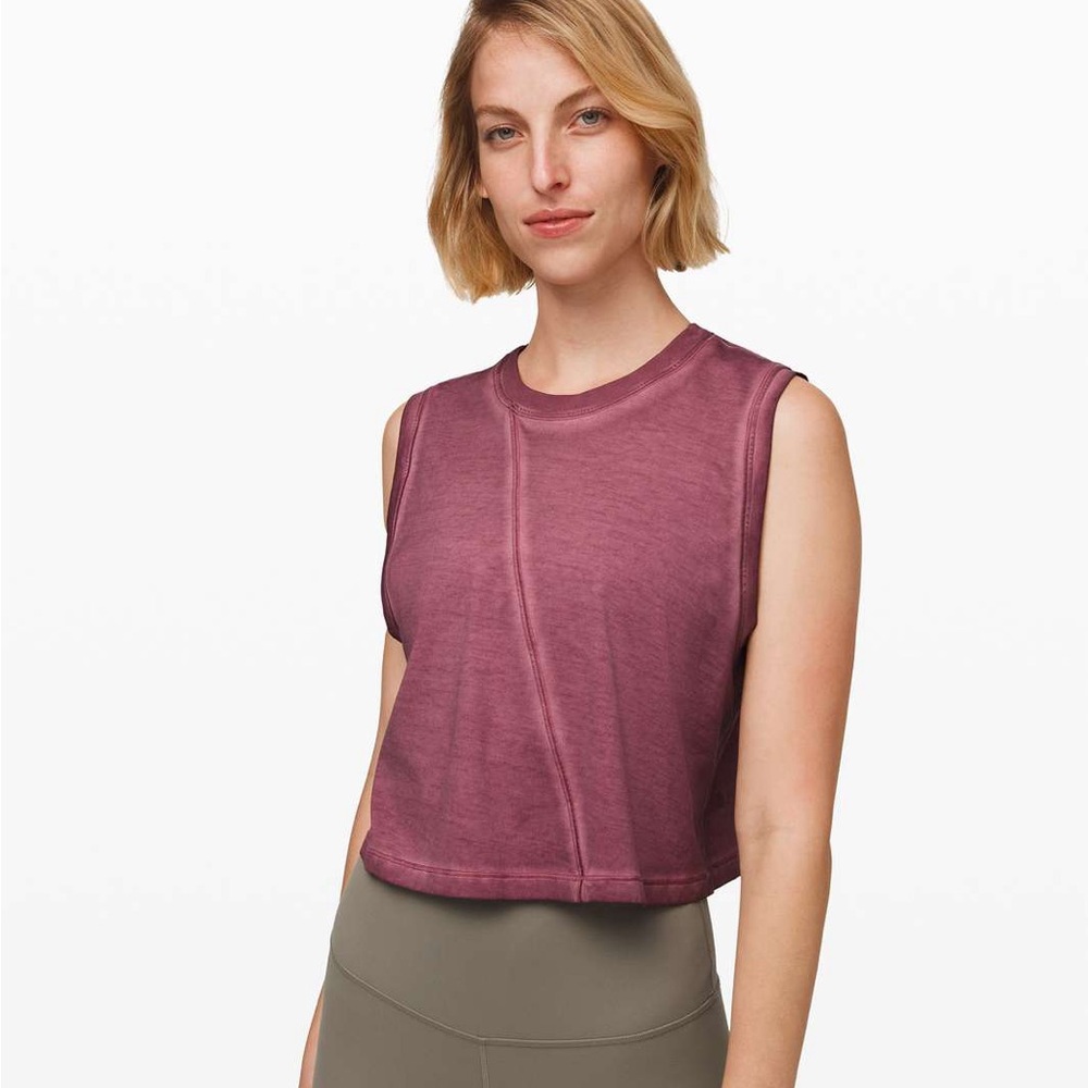Lululemon Broken Beats Tank in Washed Plumful